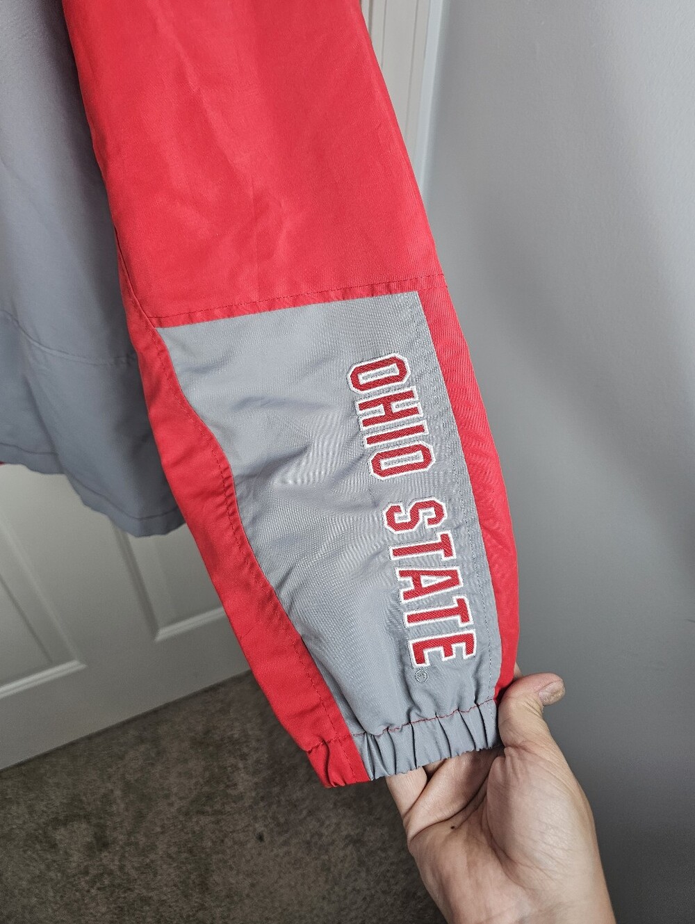 Colosseum Scarlet Ohio State Buckeyes Reloaded Anorak Half-Zip Jacket Size L - Picture 3 of 5